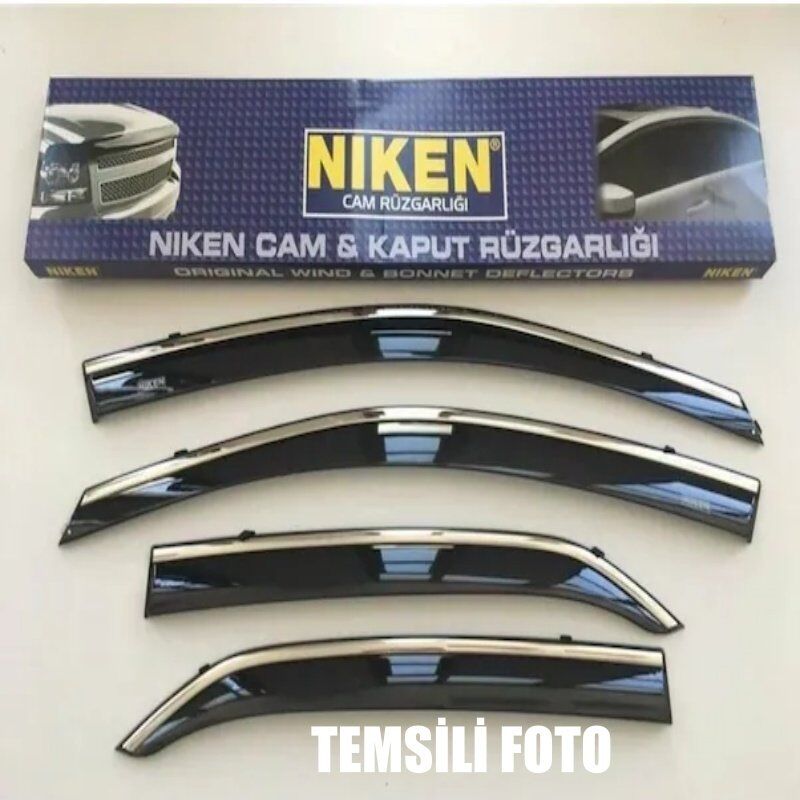 Niken VW Passat B8 Cam Rüzgarlığı Kromlu 4'Lü 2015+ Sonrası