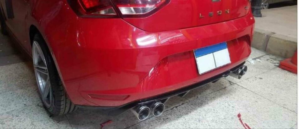 Seat Leon 4 eksoz görünümlü difüzör gri 2014-2019 arası modeller