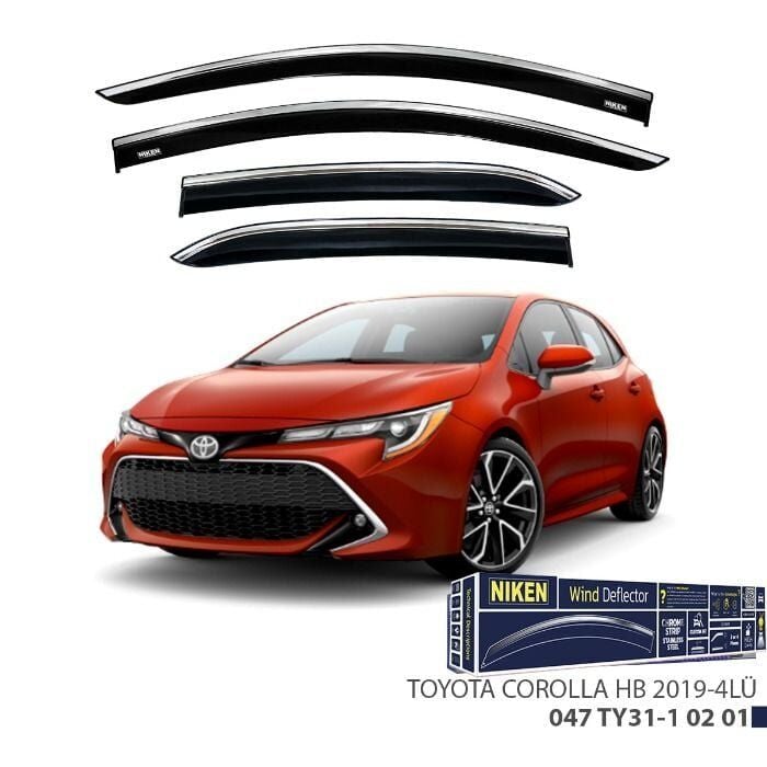Niken Toyota Corolla HB Cam Rüzgarlığı Kromlu 2019+ Sonrası