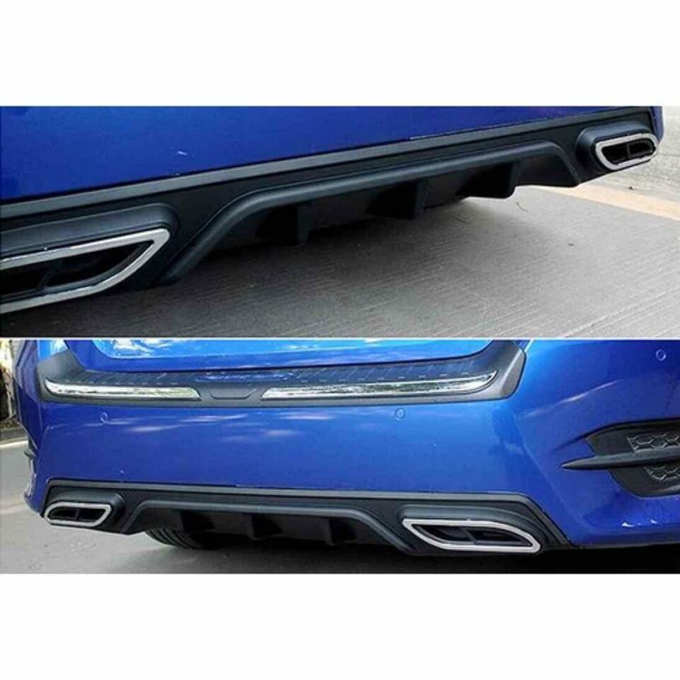 Honda Civic Fc5 çift eksoz görünümlü standart difüzör parlak siyah 2016-2019 arası modeller