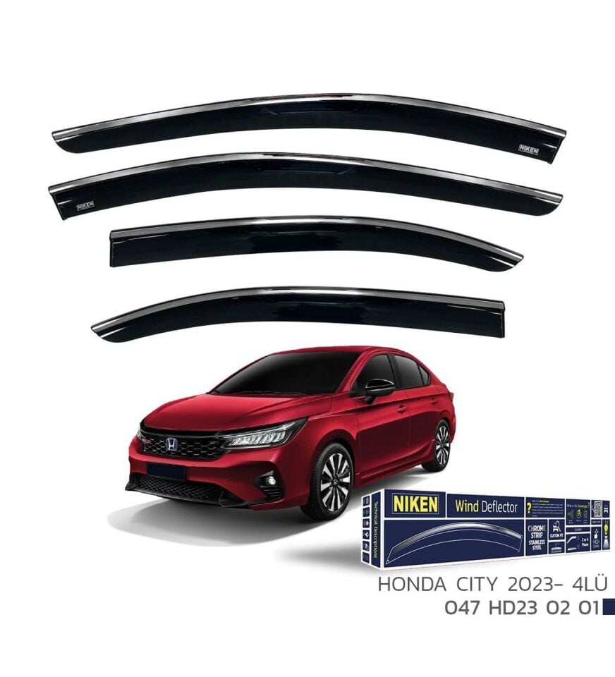 Honda City Kromlu Cam Rüzgarlığı Niken 2023+ uyumlu