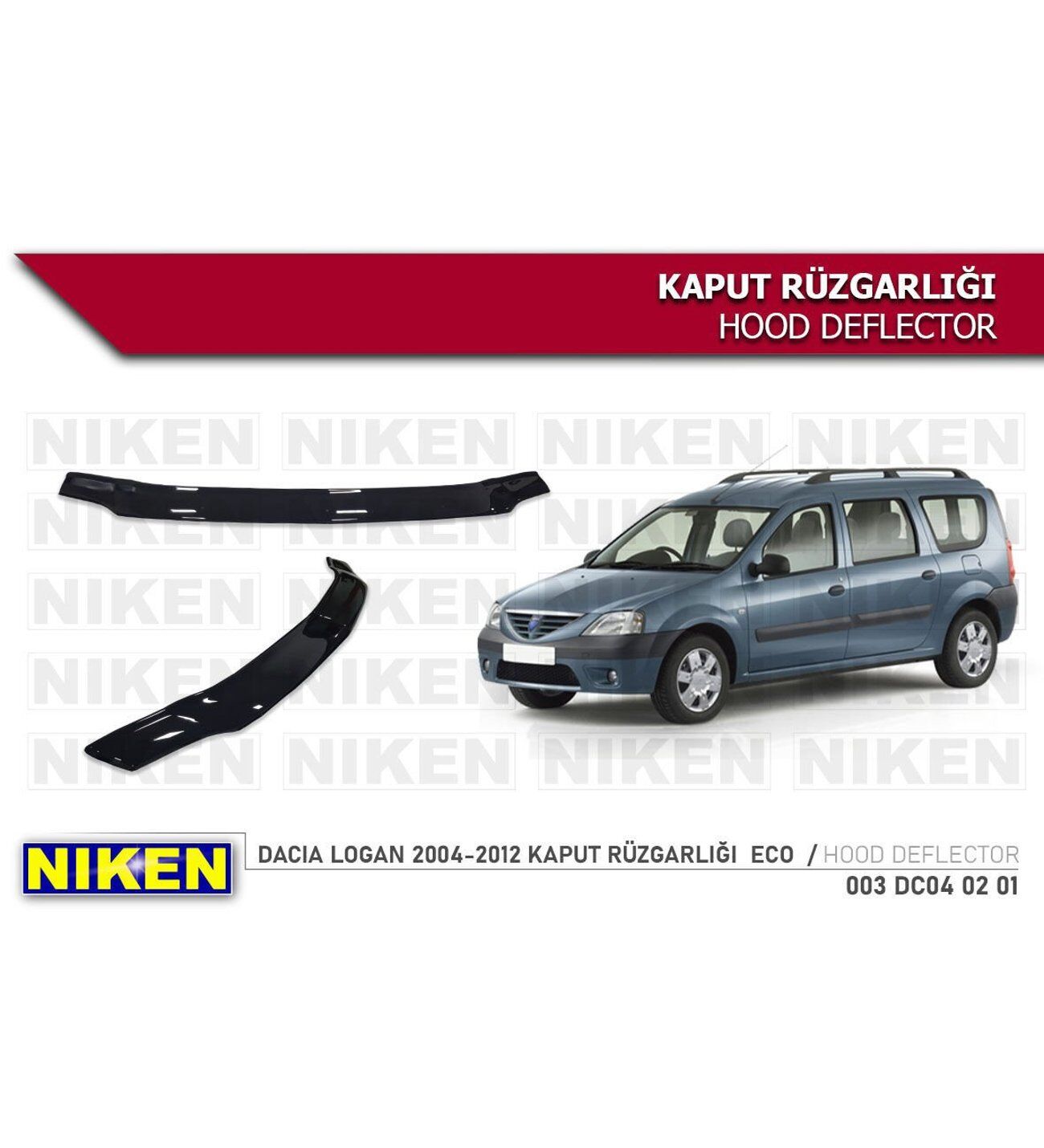 Dacia Logan Kaput Rüzgarlığı Koruyucu 2004-2012 arası