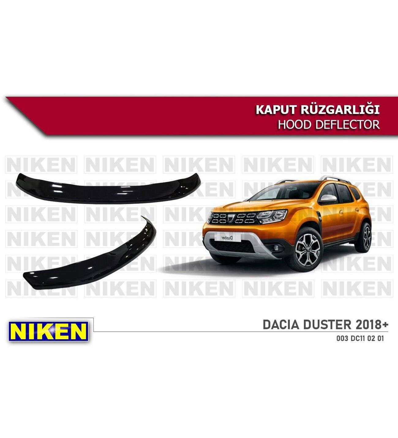 Dacia Duster Kaput Rüzgarlığı Koruyucu 2018 sonrası