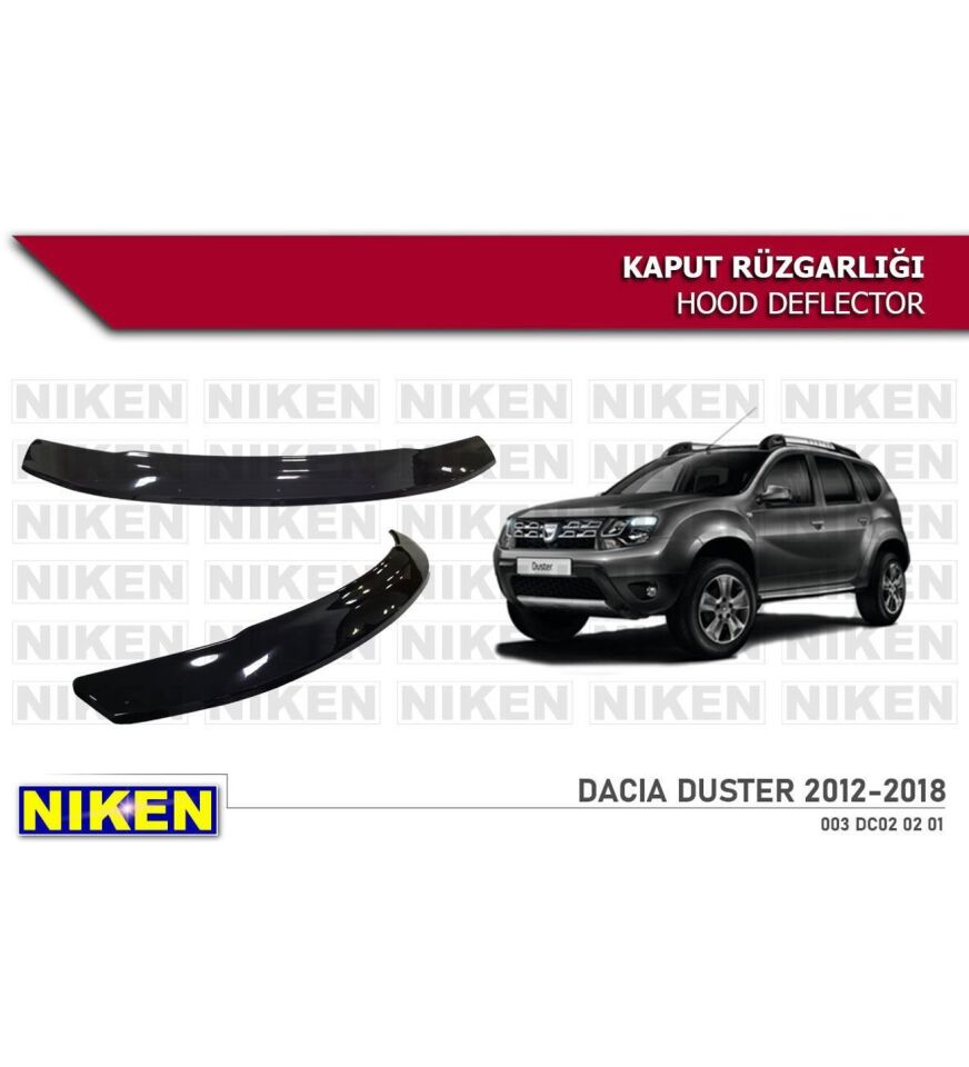 Dacia Duster Kaput Rüzgarlığı Koruyucu 2012-2018 arası