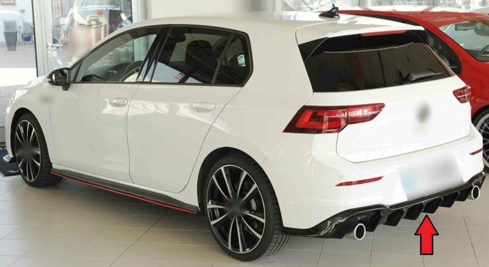 Vw Golf 8 Gti Difüzör 2 çıkış 2020 sonrası modeller
