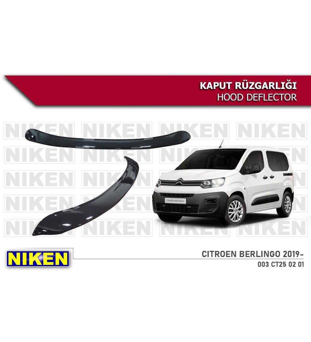 Citroen Berlingo Kaput Rüzgarlığı Koruyucu 2018 sonrası