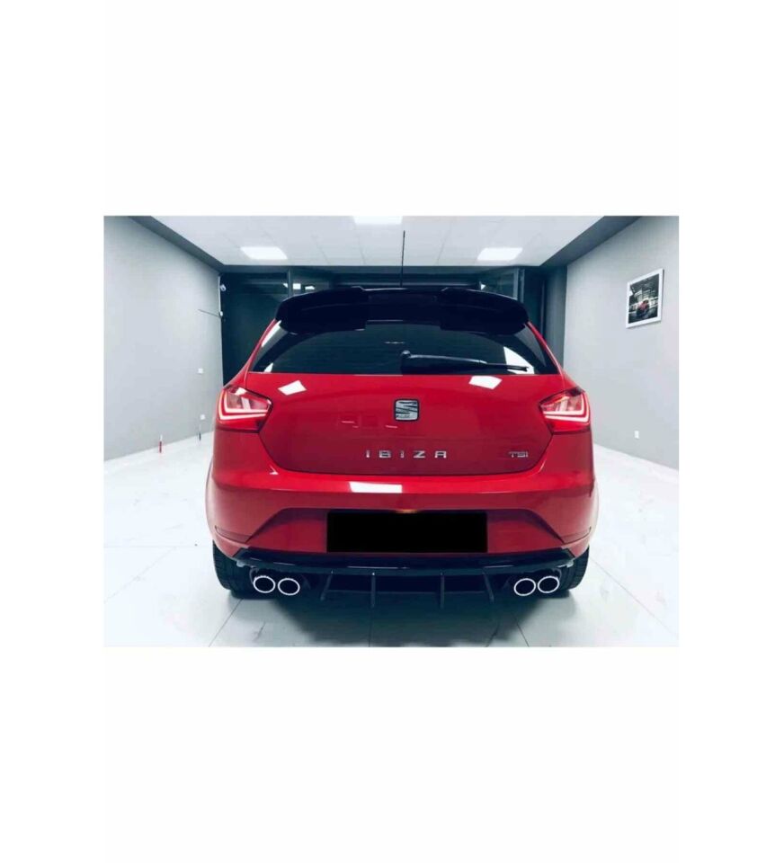 Seat İbiza 6j 4 çıkış görünümlü amg difüzör pianoblack 2013-2017 arası modeller