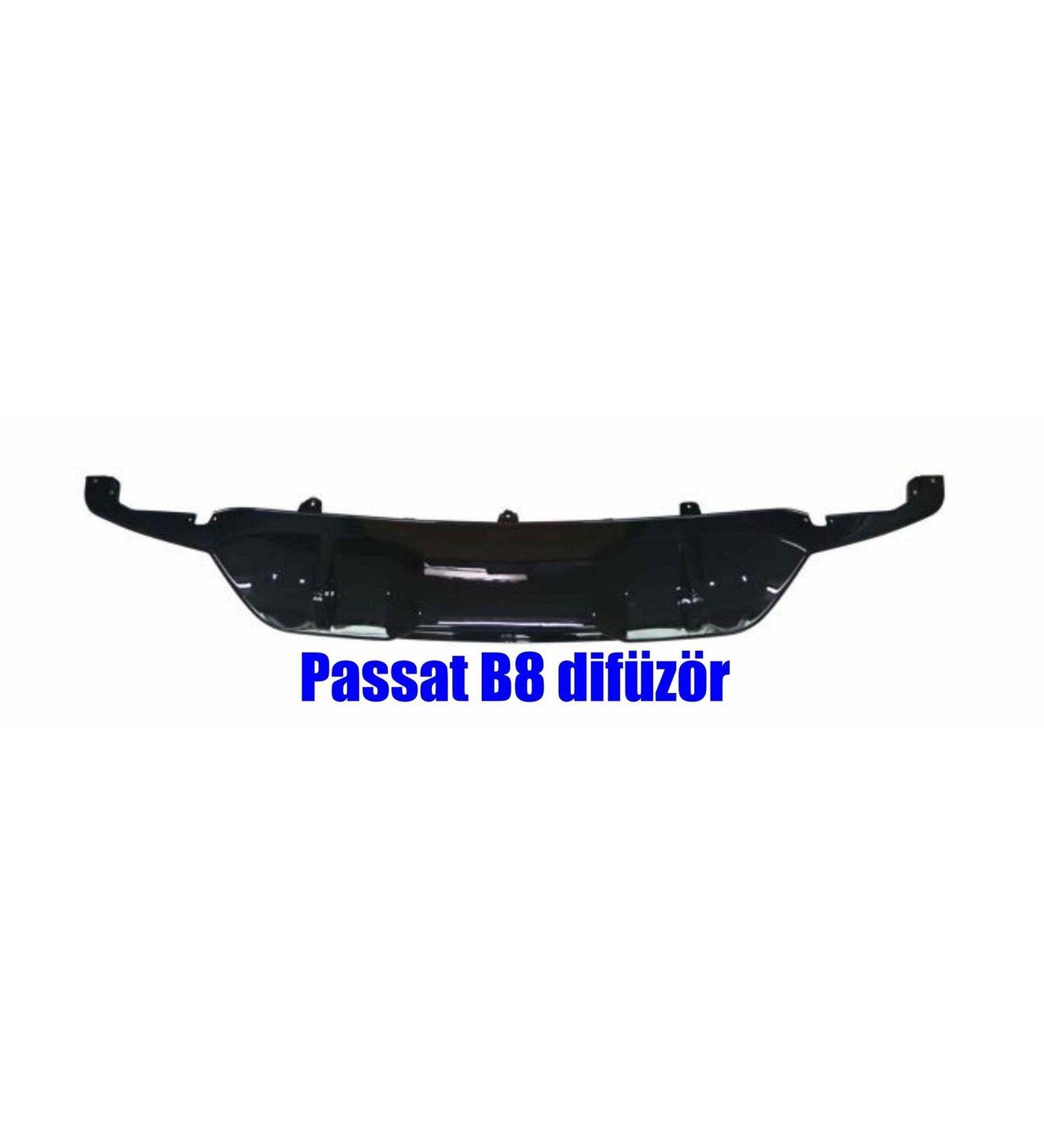 Vw Passat B8 arka tampon eki difüzör pianoblack 2015-2020 arası modeller