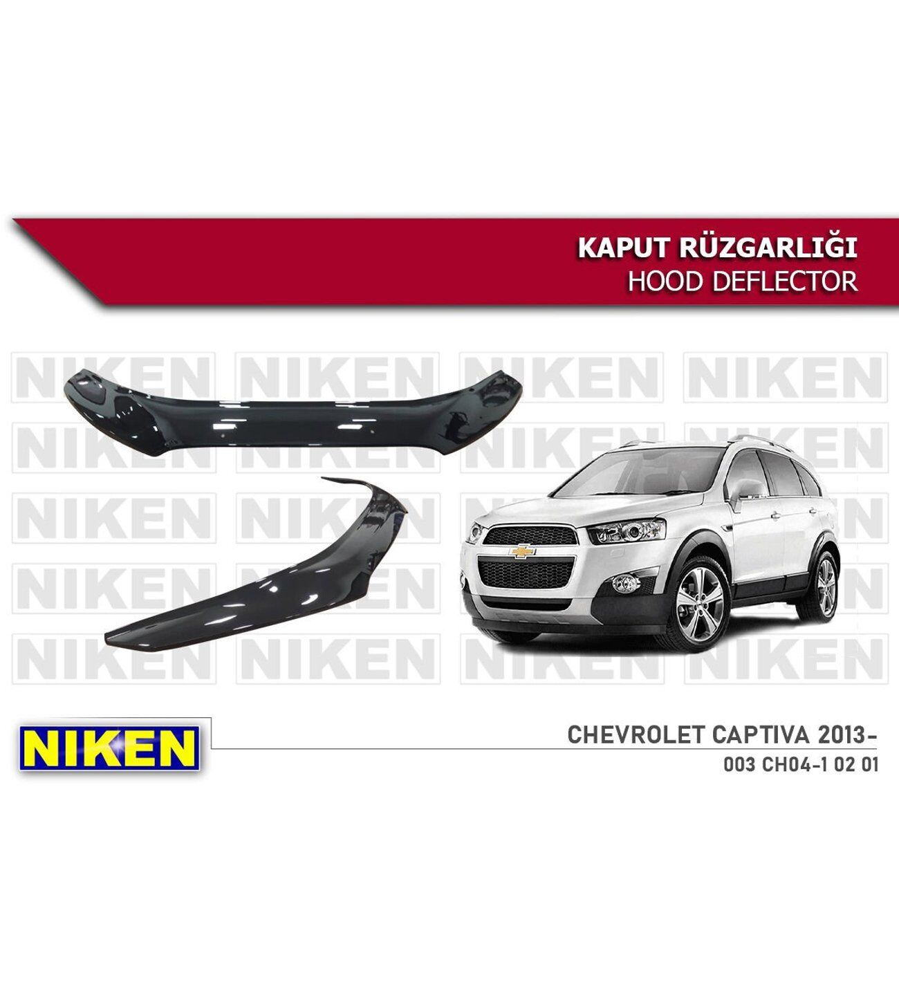 Chevrolet Captiva Kaput Rüzgarlığı Koruyucu 2012-2019 arası