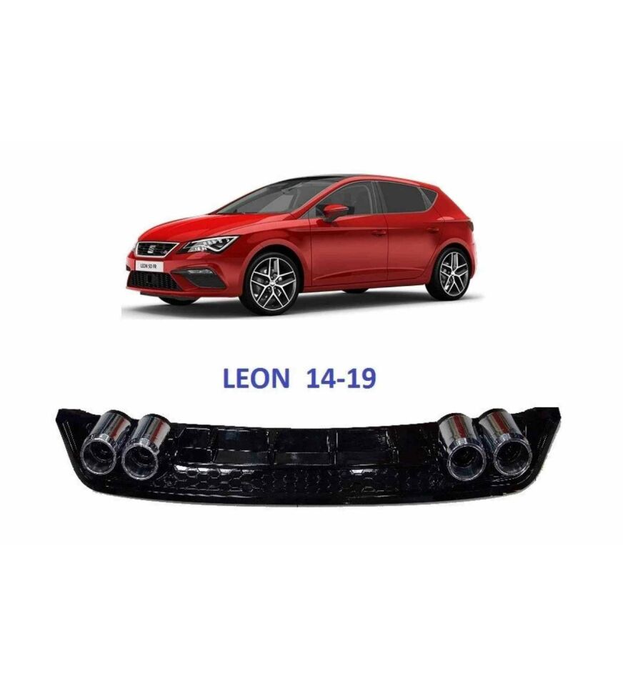 Seat Leon 4 eksoz görünümlü difüzör gri 2014-2019 arası modeller
