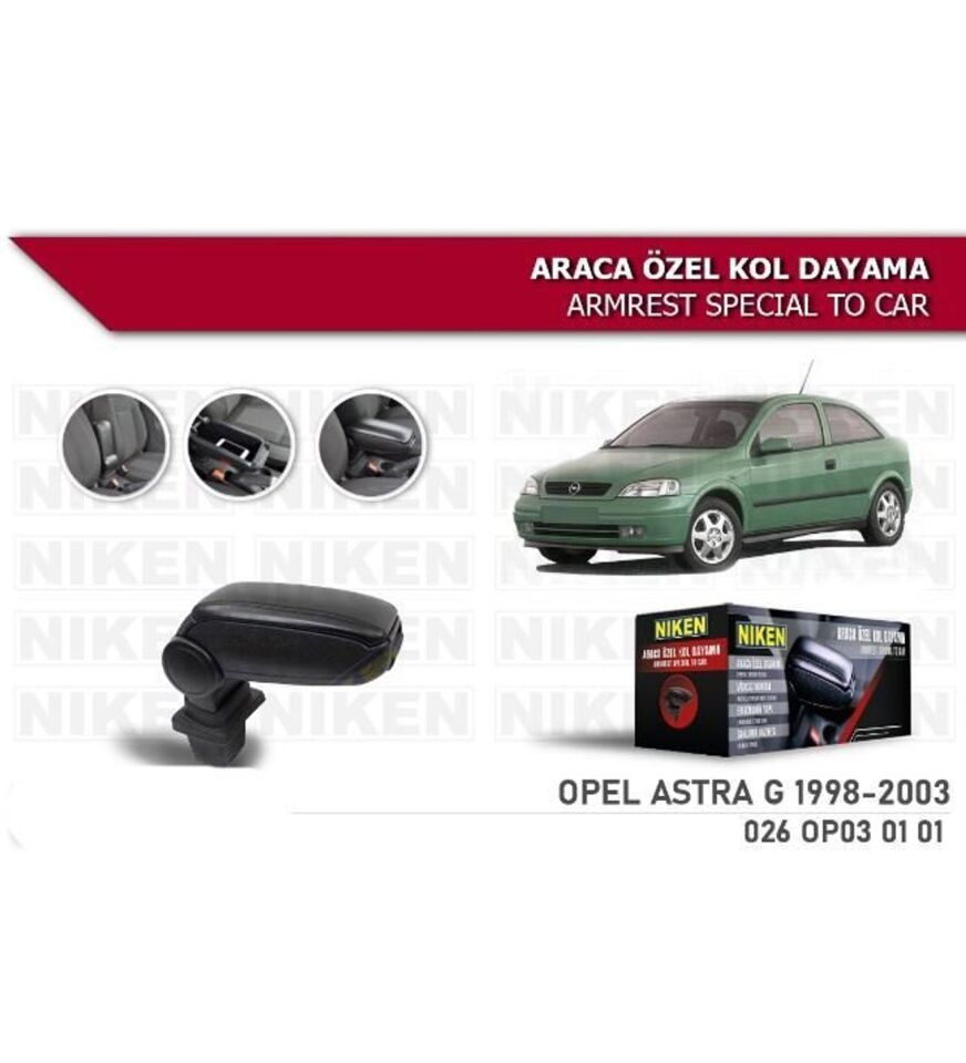 Opel Astra G  Araca Özel Kol Dayama Kolçak 1998-2003 arası Niken