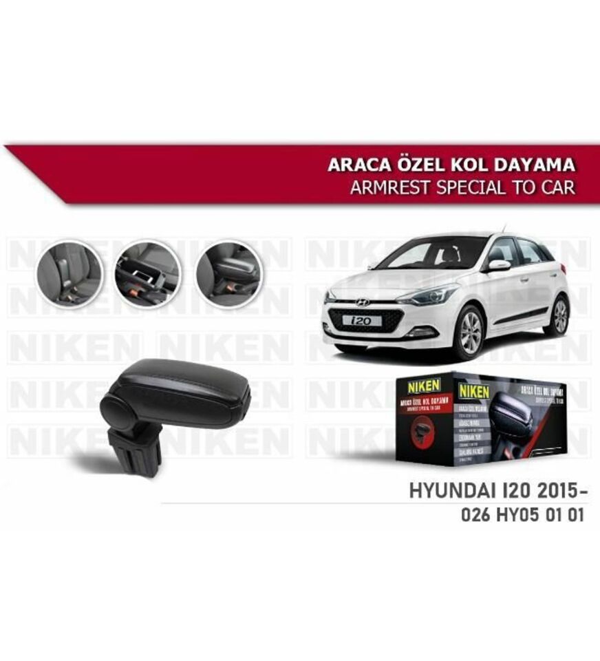 Hyundai i20 Araca Özel Kol Dayama Kolçak 2015 ve sonrası Niken