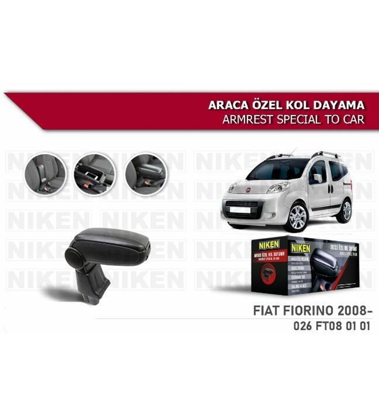 Fiat Fiorino Araca Özel Kol Dayama Kolçak Niken