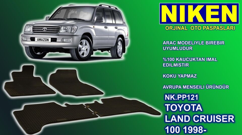 Toyota Land Cruiser 100 paspas kauçuk oem germany 1998-2008 Sonrası NİKEN