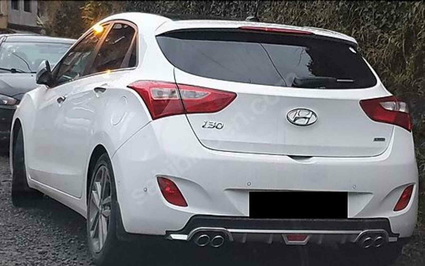 Hyundai i30 uyumlu arka tampon altı difüzör Gri 2008-2021 arası