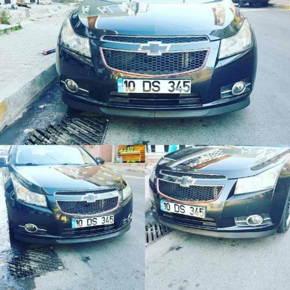 Opel Astra H uyumlu ön tampon altı lip 2 parça pianoblack 2004+