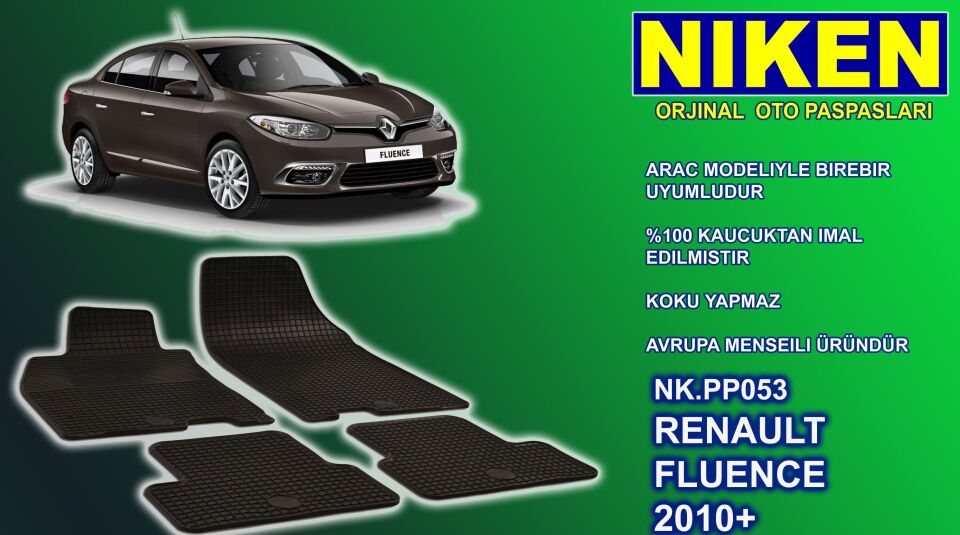 Renault Fluence paspas kauçuk oem germany 2010+ Sonrası NİKEN