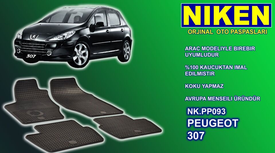 Peugeot 307 paspas kauçuk oem germany 2001-2007 Arası NİKEN