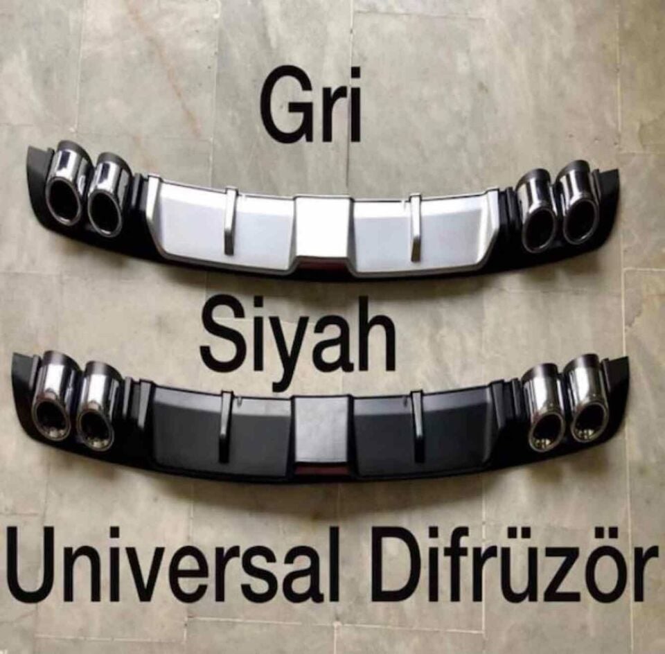 Opel Corsa D uyumlu üniversal difüzör Siyah 2007-2014 arası