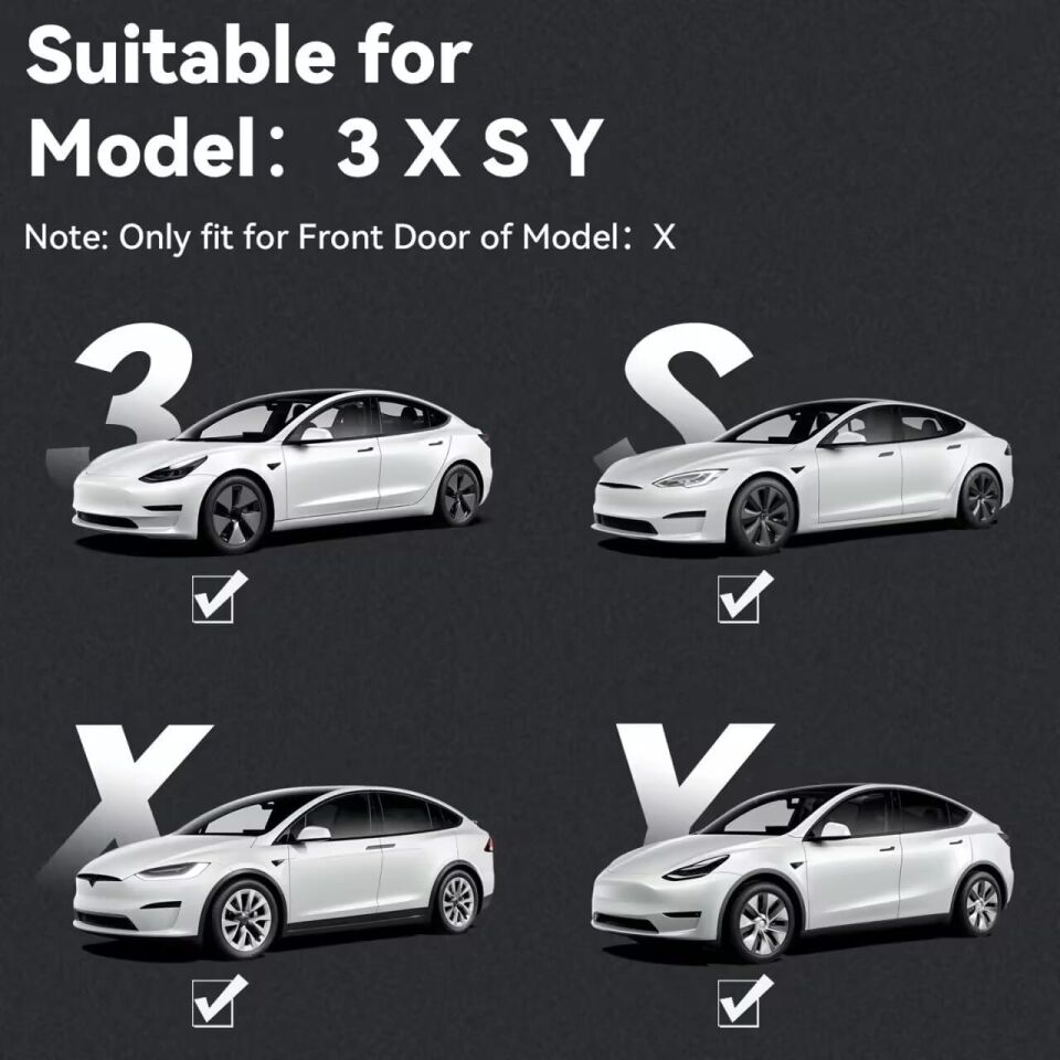 Tesla Model S kapı altı hayalet logo