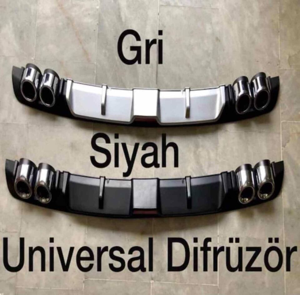 Opel Corsa E uyumlu üniversal difüzör Gri 2014 sonrası