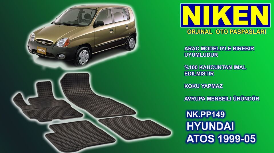 Hyundai Atos paspas kauçuk oem germany 1999-2005 Arası NİKEN