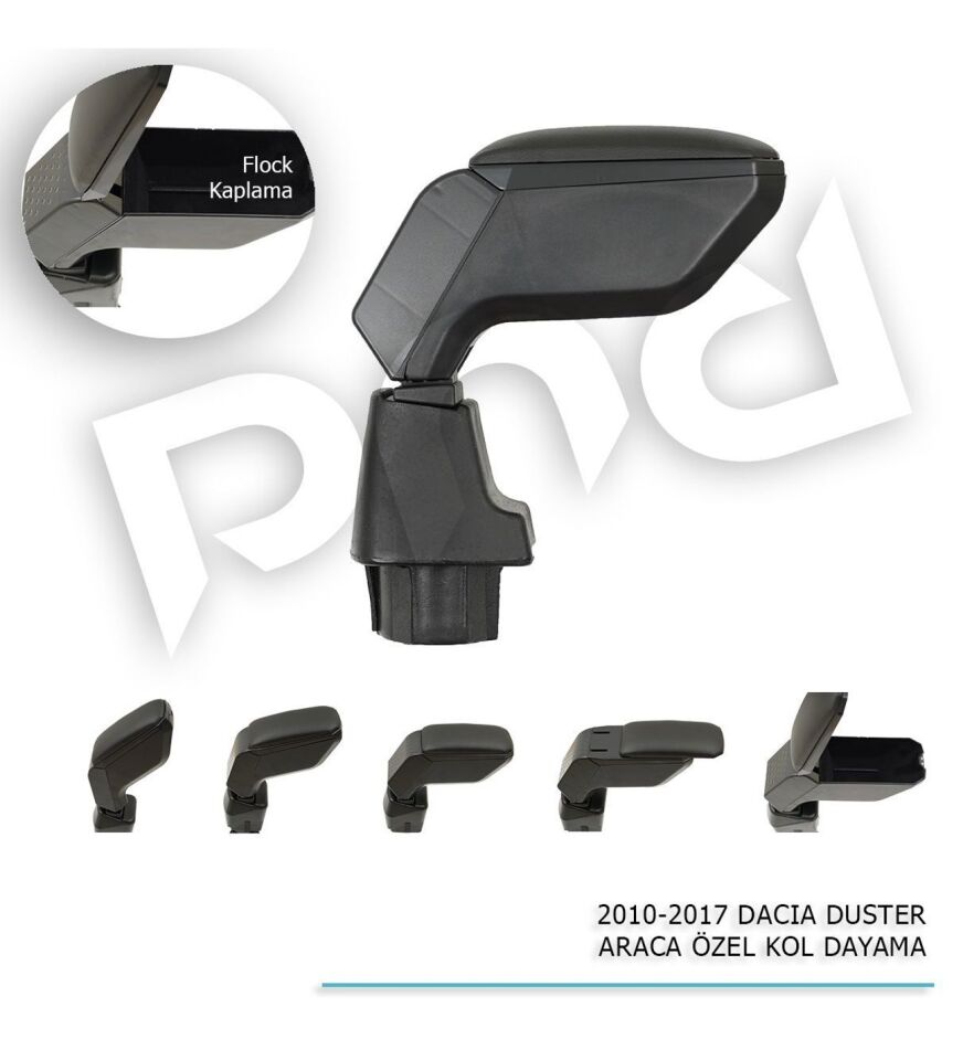 Dacia Duster Araca Özel Kol Dayama Kolçak Siyah 2010-2018 arası uyumlu