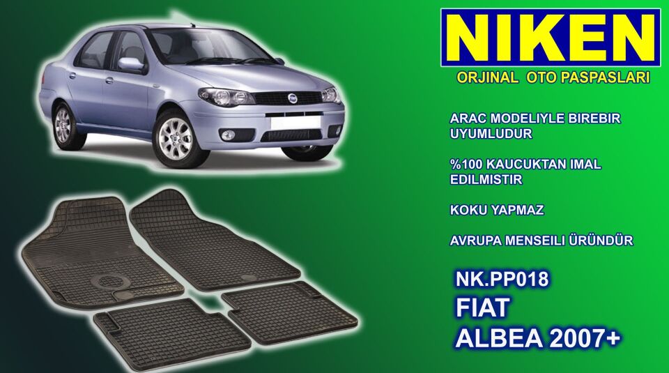 Fiat Albea paspas kauçuk oem germany 2007 Sonrası NİKEN