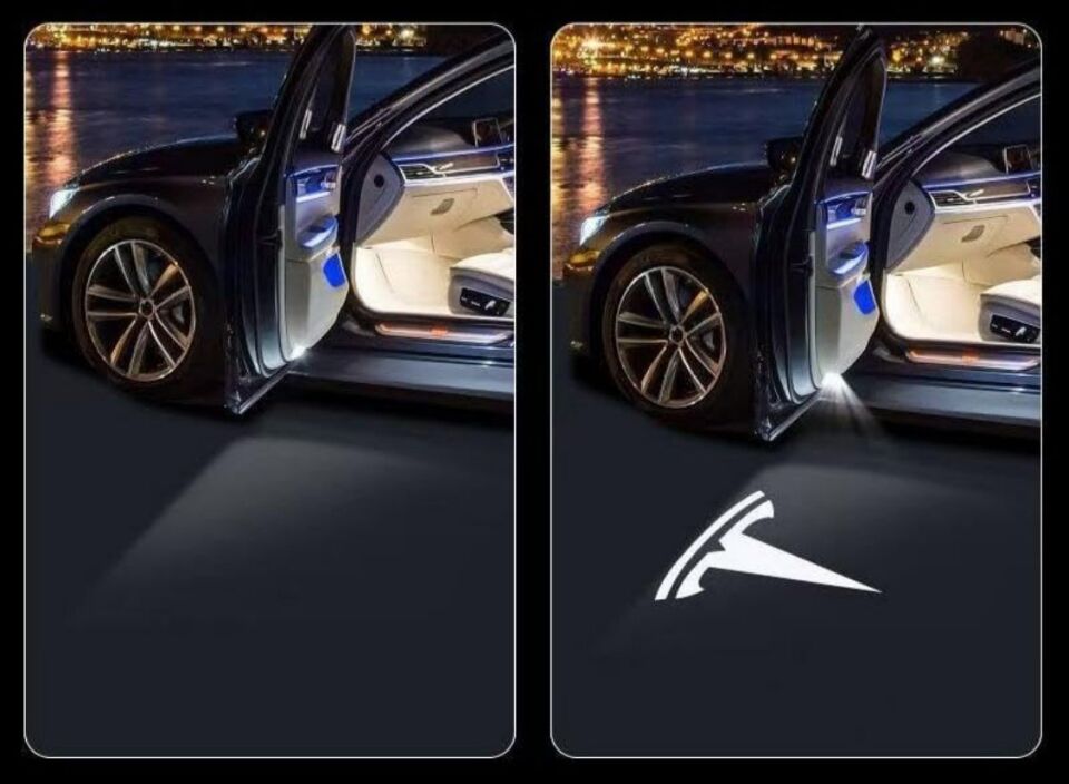 Tesla Model 3 kapı altı hayalet logo