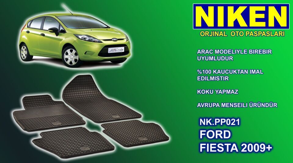 Ford Fiesta paspas kauçuk oem germany 2009-2017 Arası NİKEN