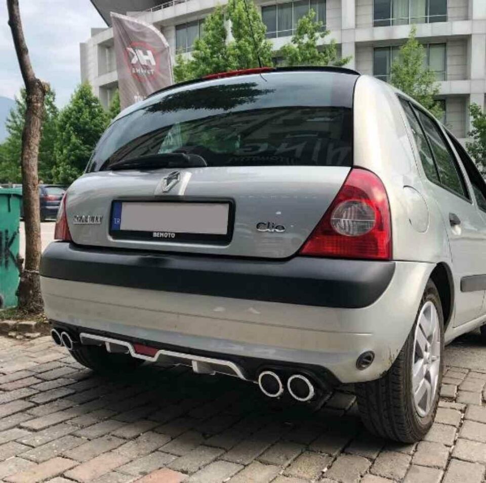 Renault Clio 2 uyumlu üniversal difüzör Gri 1999-2006 arası