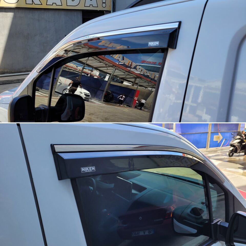 Vw Caddy Kromlu Cam Rüzgarlığı 2 li Niken 2003+ sonrası uyumlu