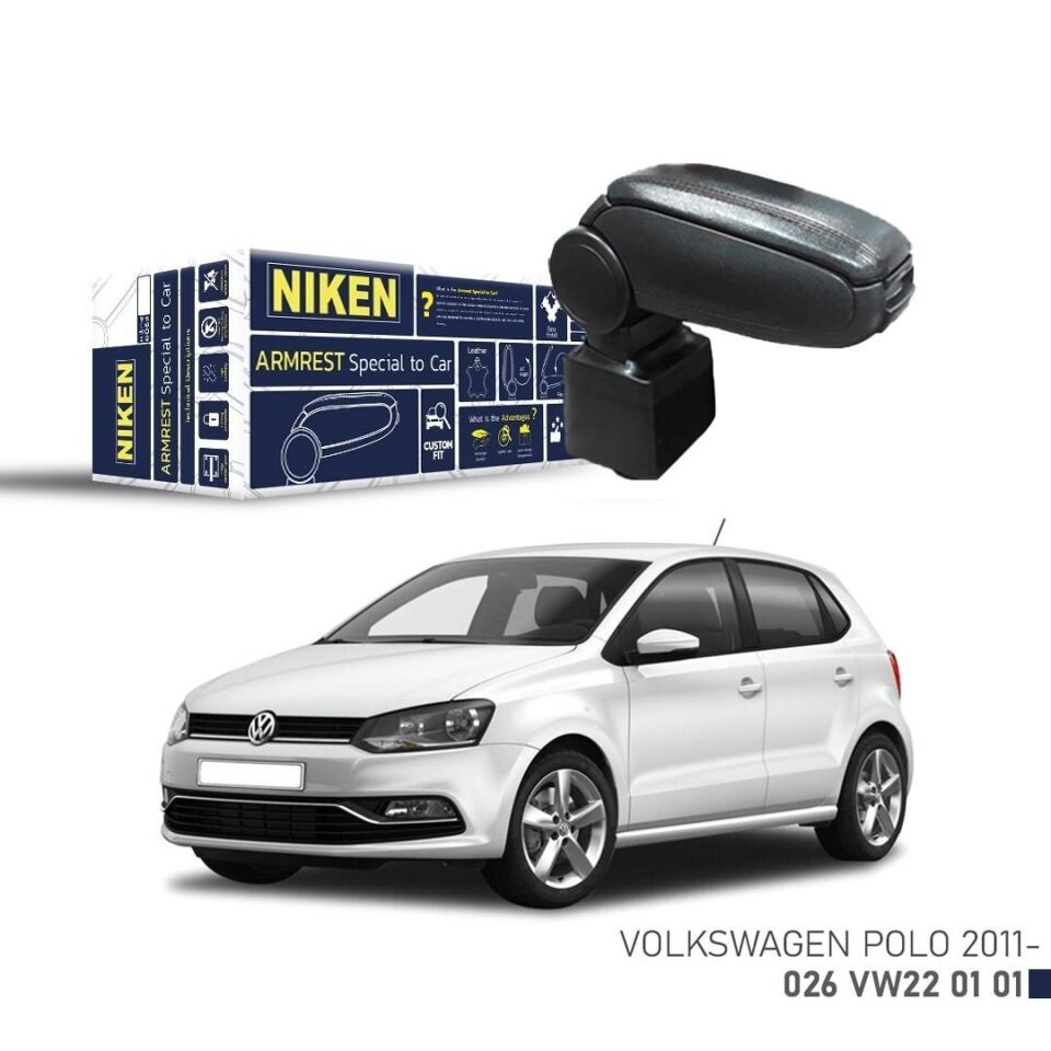 Volkswagen Polo Araca Özel Kol Dayama Kolçak 2009 sonrası Niken Niken VW Polo Kol Dayama Kolçak Siyah 2011+ Sonrası Uyumlu