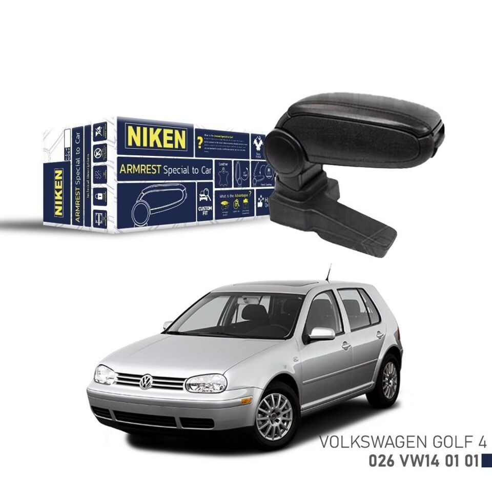Volkswagen Golf 4 Araca Özel Kol Dayama Kolçak 1997-2005 arası Niken Niken VW Golf 4 Kol Dayama Kolçak Siyah