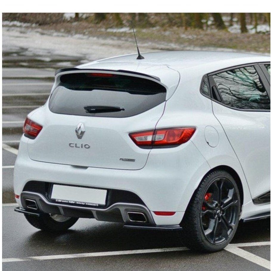 Renault Clio 4 Boyalı Bagaj Üstü Spoiler 2013-2020 arası uyumlu