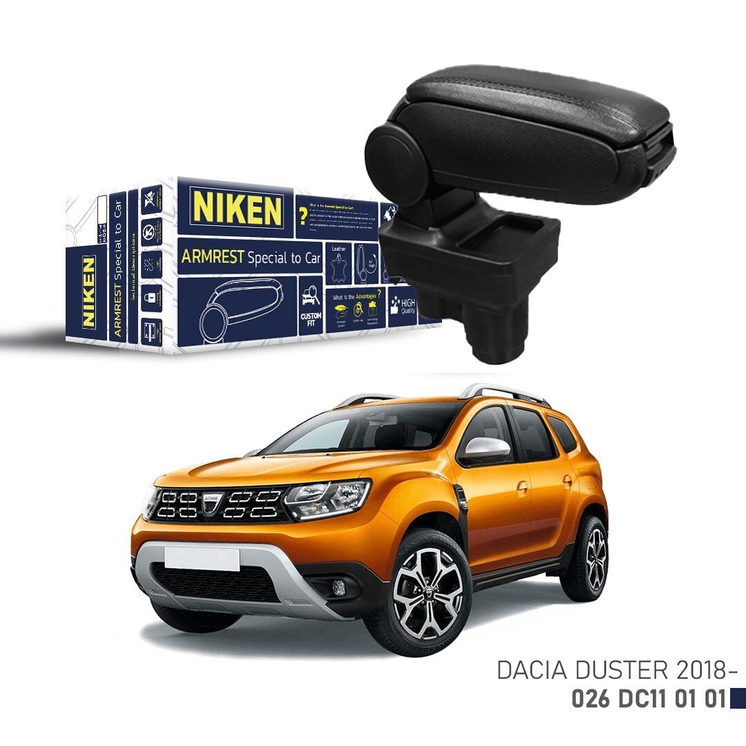 Dacia Duster Araca Özel Kol Dayama Kolçak 2018+ Sonrası Niken Dacia Duster Araca Özel Kol Dayama Siyah 2018+ Sonrası