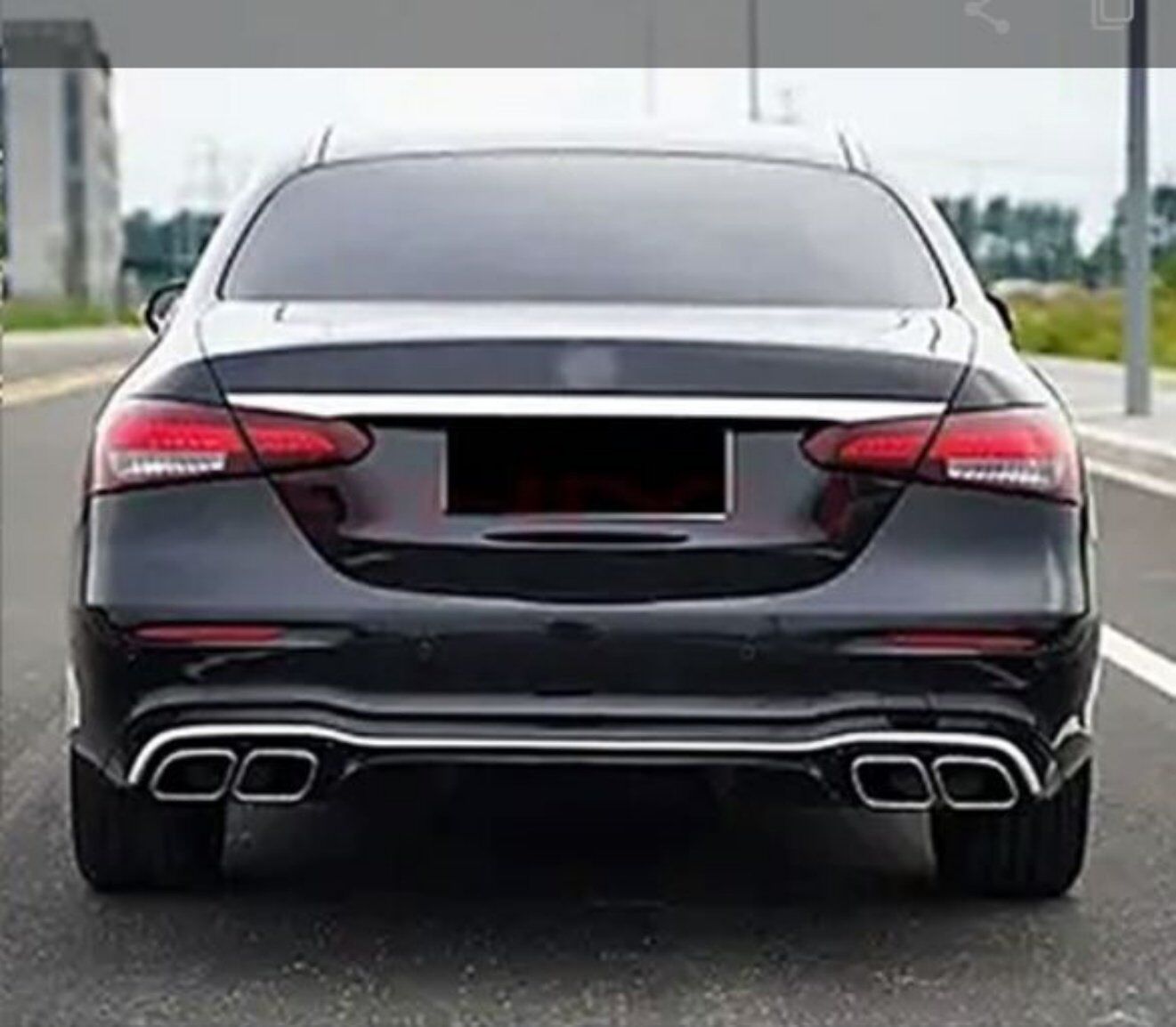 Mercedes E Serisi W213 E63 Amg Arka Tampon 2016-2020 Arası DİFÜZÖRLÜ MODEL