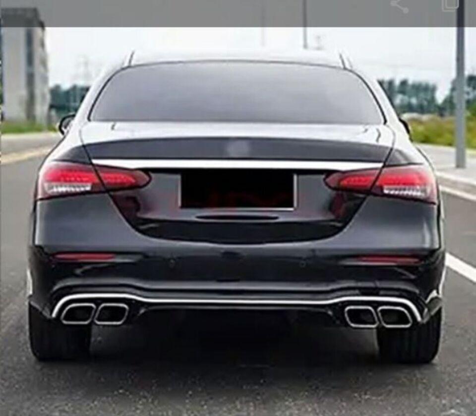 Mercedes E Serisi W213 E63 Amg Arka Tampon 2016-2020 Arası DİFÜZÖRLÜ MODEL