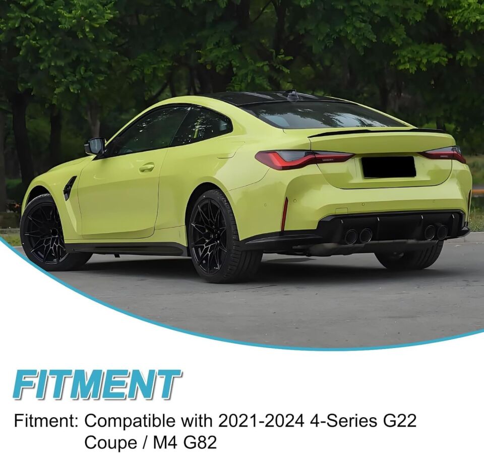 Bm-w 4 Serisi G22 2 kapı M4 Boyalı Bagaj Üstü Spoiler 2021-2025 arası