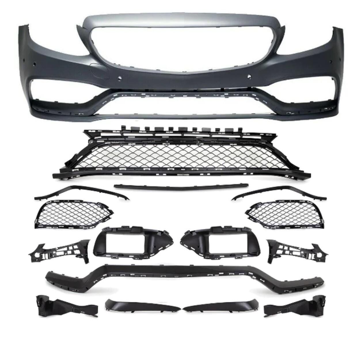 Mercedes C Serisi W205 C63 Amg Ön Tampon Set 2015-2020 Arası Uyumlu 1.Model