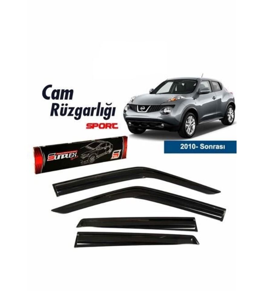 Nissan Juke Mugen Cam Rüzgarlığı 2010 sonrası 4'lü Sunplex