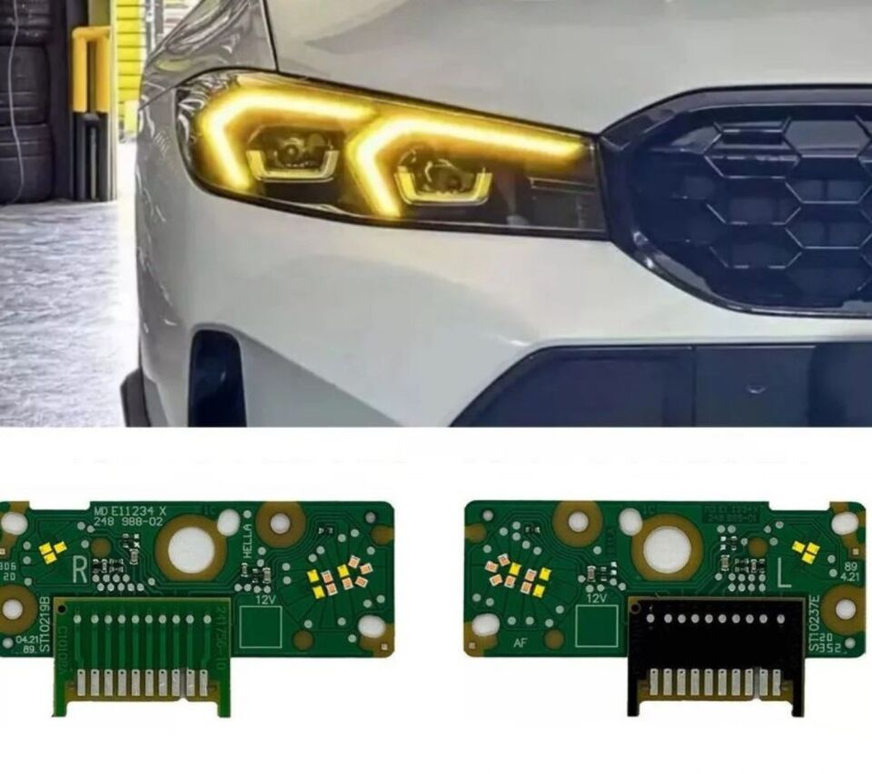 Bmw G20 Lci Angel Led Modülü Sarı 2023+ drl led laser far uyumlu