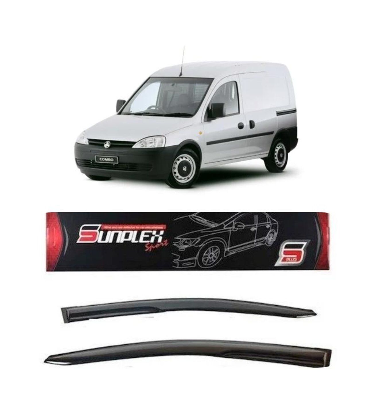 Opel Combo Mugen Cam Rüzgarlığı 2001-2012 arası 2'li Sunplex