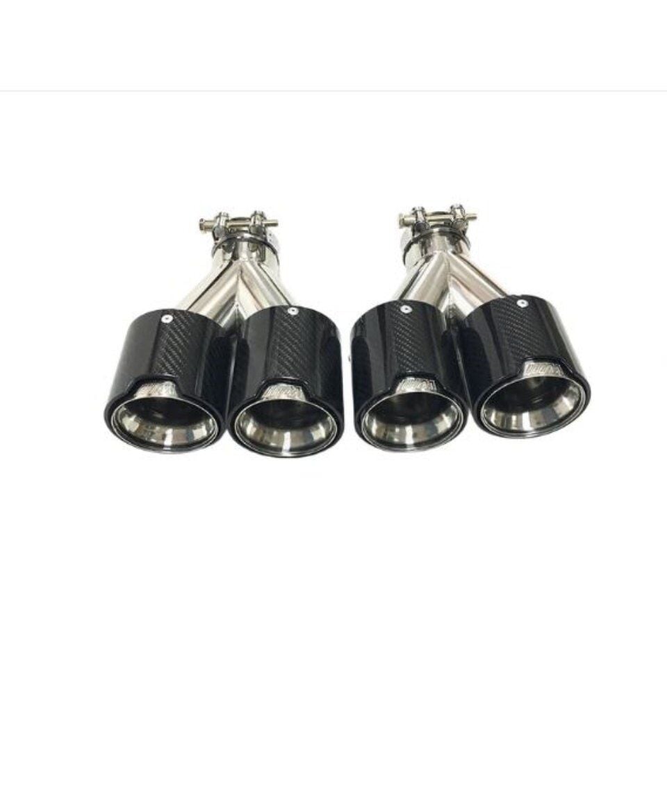 Akrapoviç Ekzoz Ucu Parlak Karbon 4lü sağ ve sol Bmw M Model 90mm