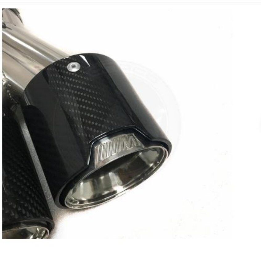Akrapoviç Ekzoz Ucu Parlak Karbon 4lü sağ ve sol Bmw M Model 90mm
