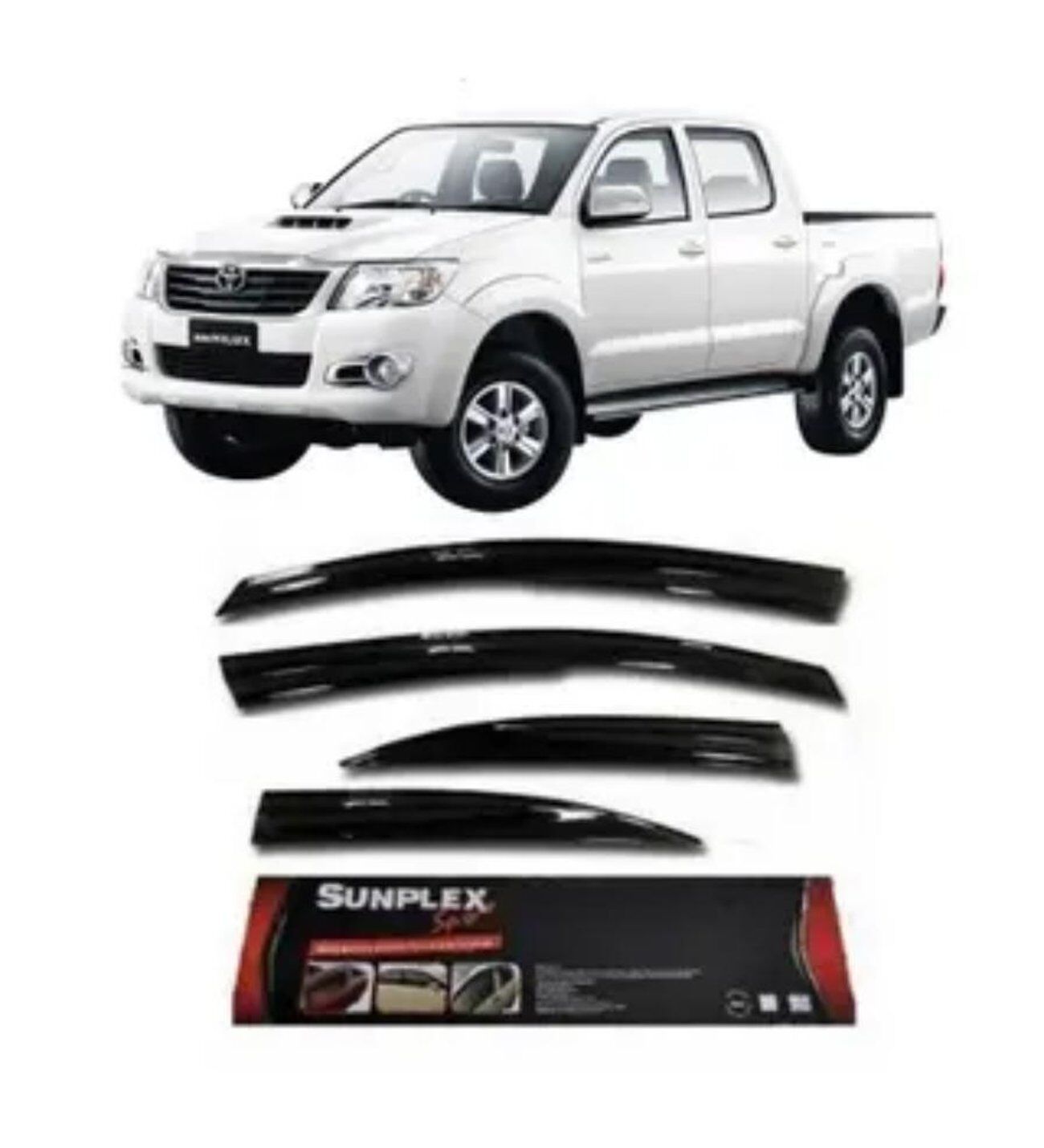 Toyota Hilux Mugen Cam Rüzgarlığı 2004-2022 arası 4'lü Sunplex