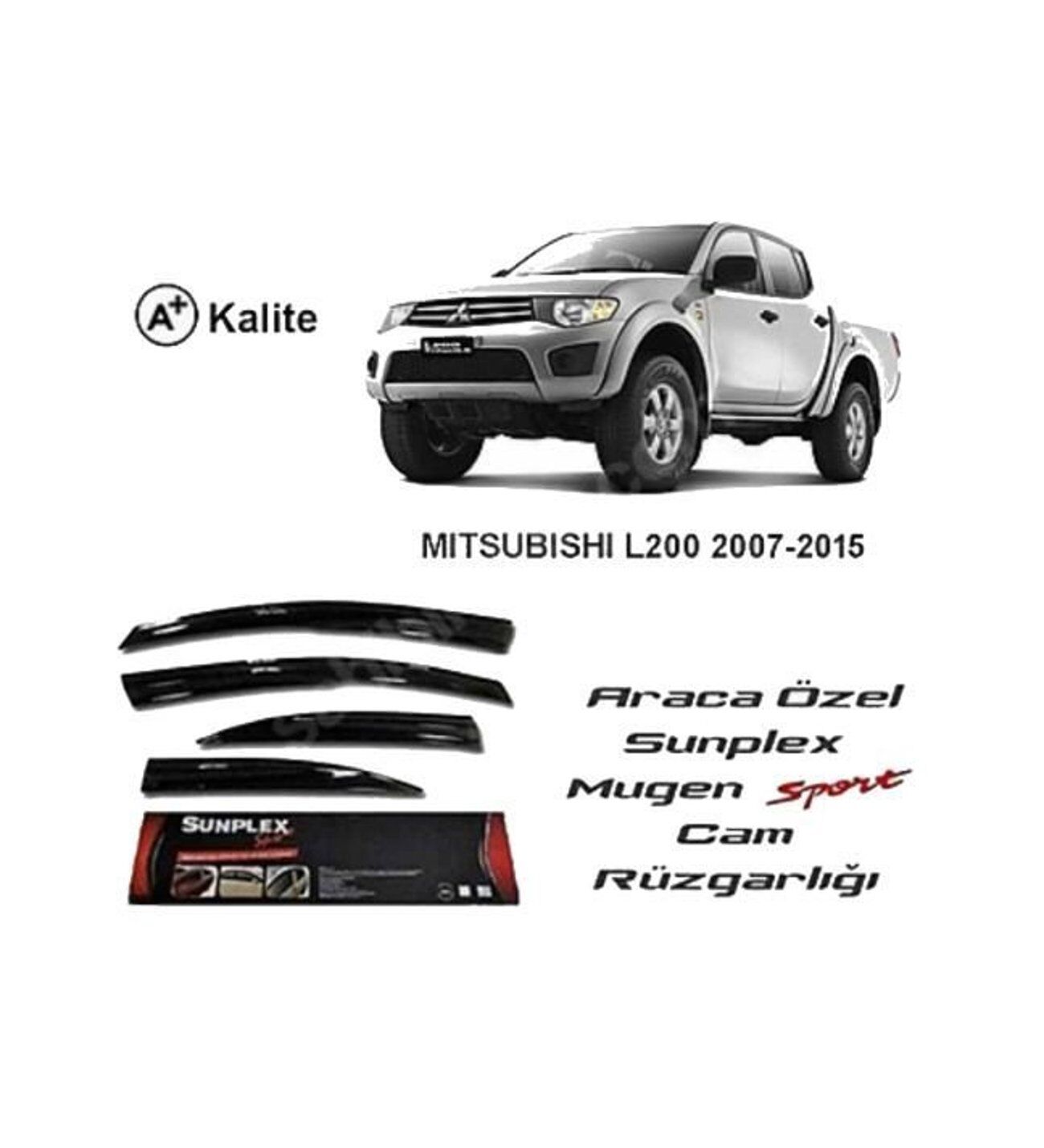 Mitsubishi L200 Mugen Cam Rüzgarlığı 2008-2016 arası 4'lü Sunplex