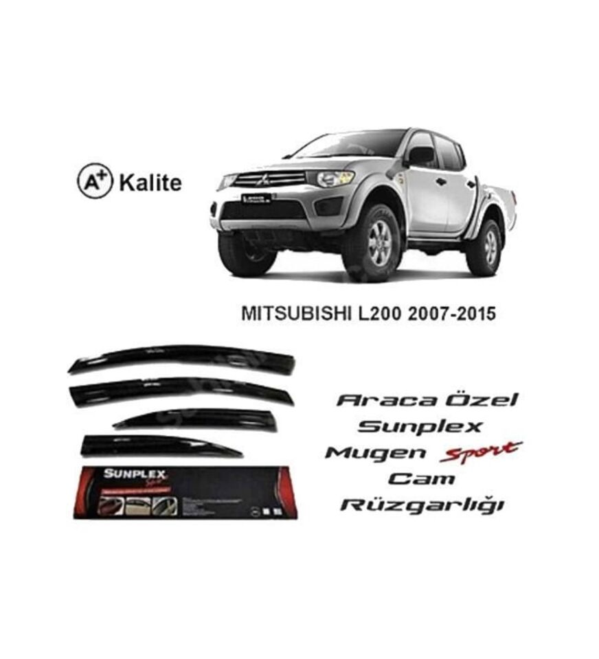 Mitsubishi L200 Mugen Cam Rüzgarlığı 2008-2016 arası 4'lü Sunplex