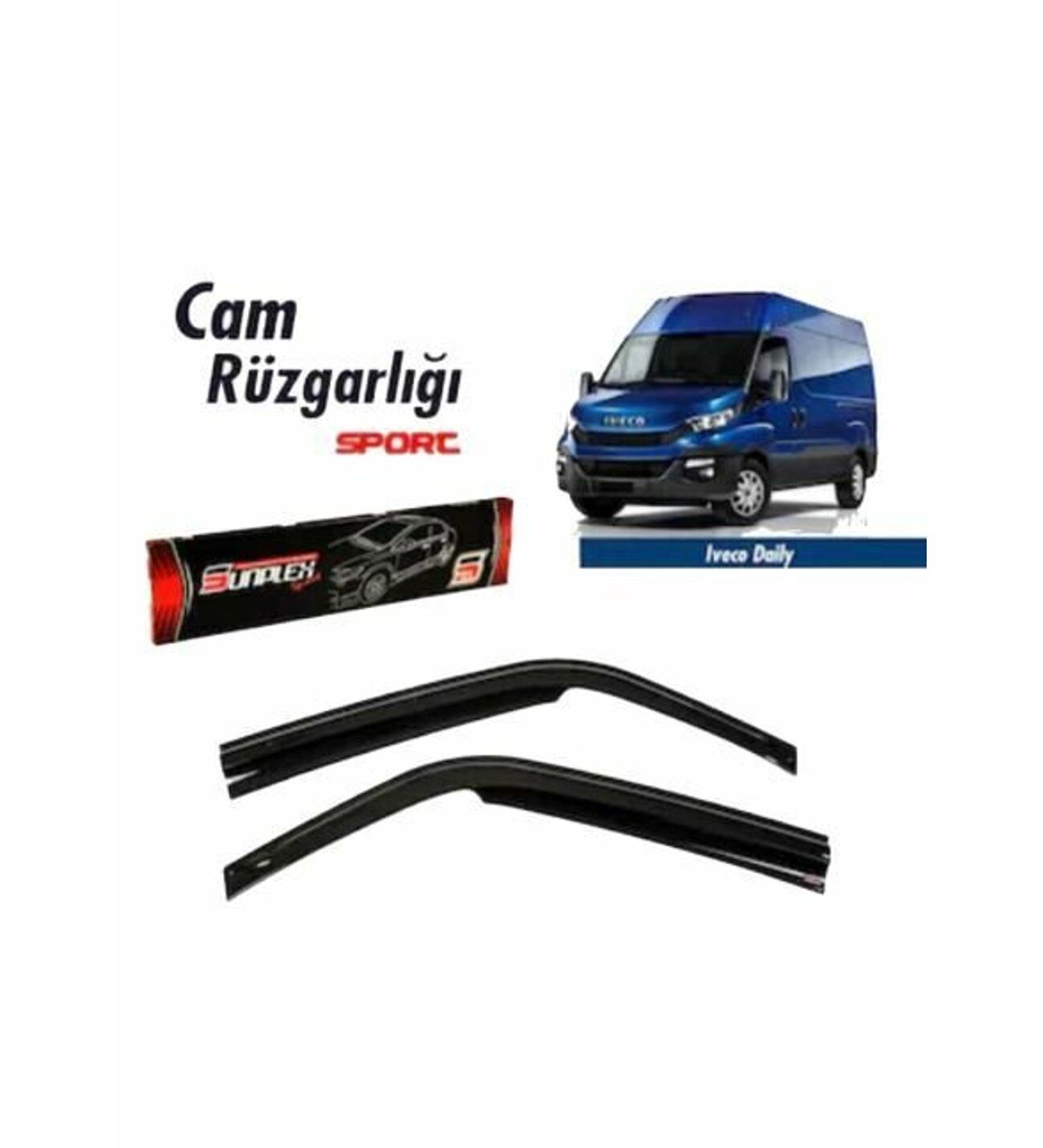 Iveco Daily Mugen Cam Rüzgarlığı 2006 sonrası 2'li Sunplex