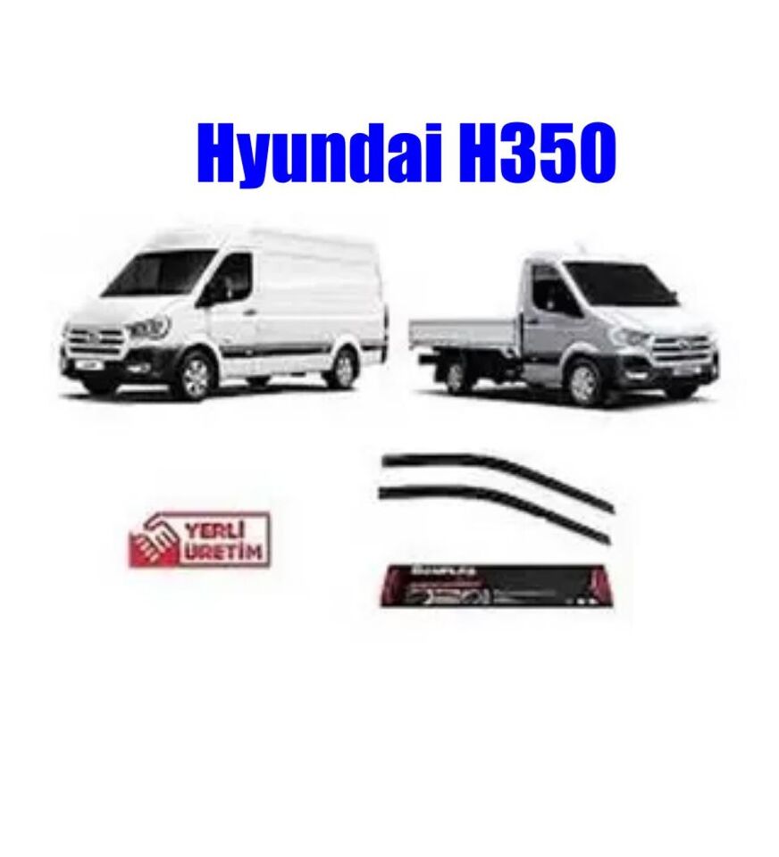 Hyundai H350 Mugen Cam Rüzgarlığı tüm modeller 2'li Sunplex